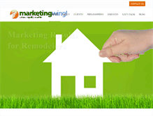 Tablet Screenshot of marketingwing.com
